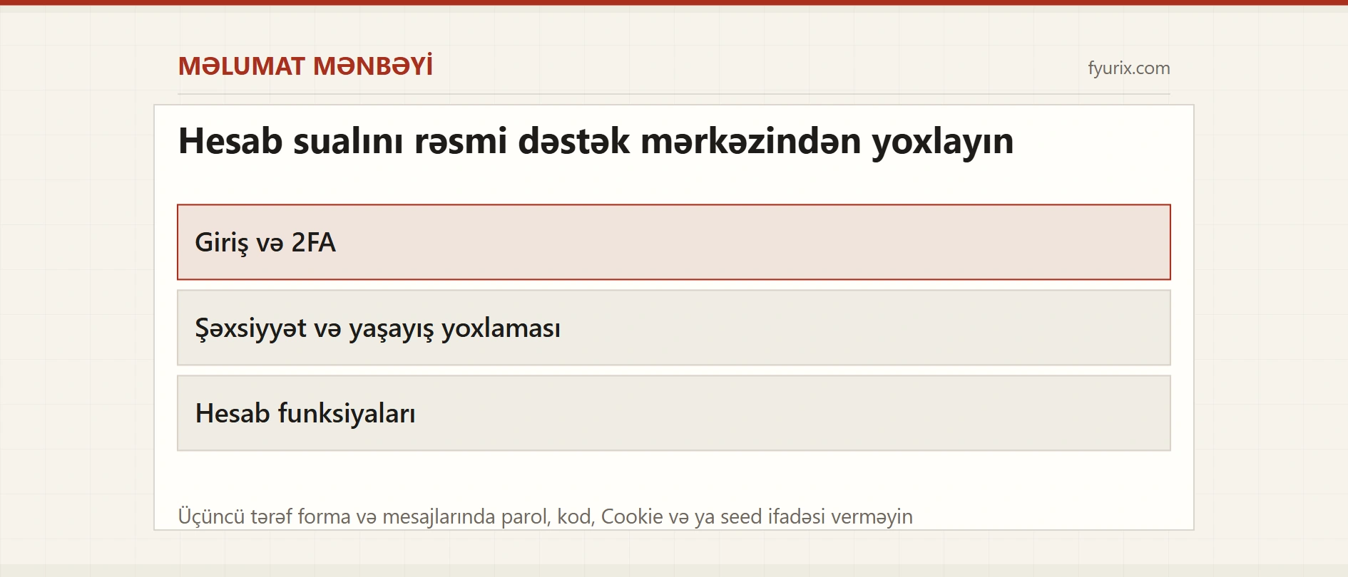 Binance Dəstək Mərkəzi
